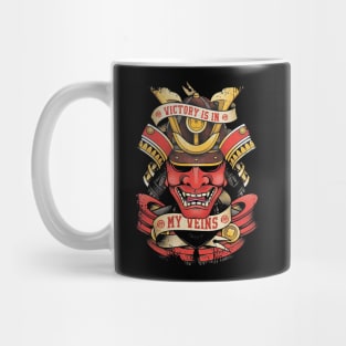 Japanese Samurai Warrior Mask Mengu Mug